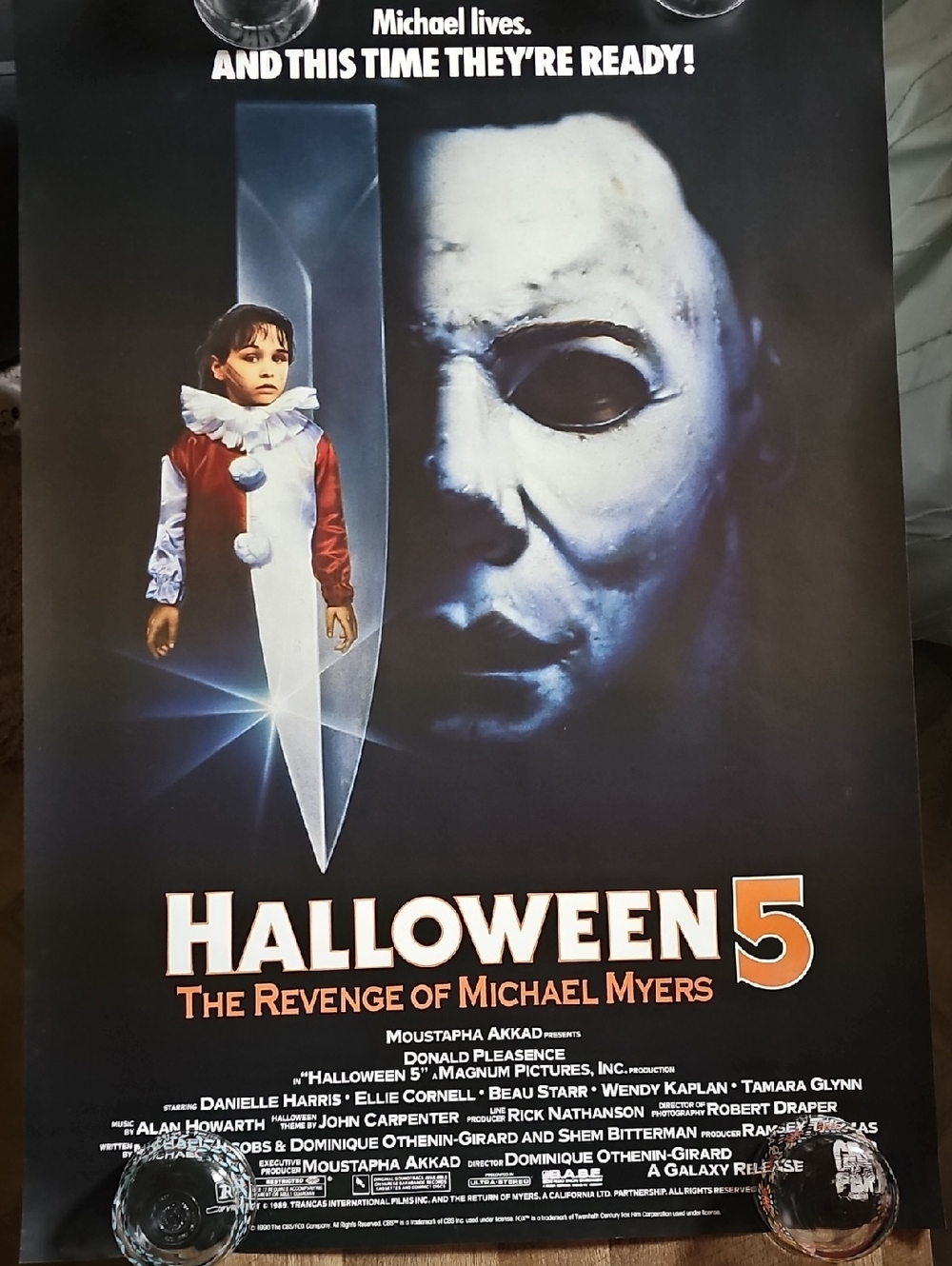 Halloween 5 Michael Myers - MOVIE POSTER